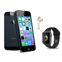 Apple Deals 3 In 1  Bundle Offer,Apple iPhone 5 16GB, HPC W1 Smart Watch, Vovg Wireless Bluetooth Headset